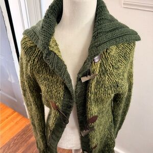 D&G Olive Green Knit Women's Cardigan